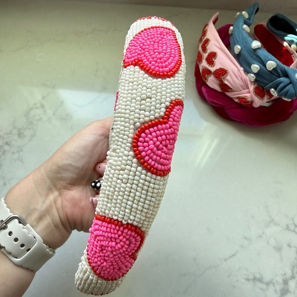 Set of 8 Valentine Headbands Twine and Love Saints Conversation Hearts Jeweled - Picture 5 of 16